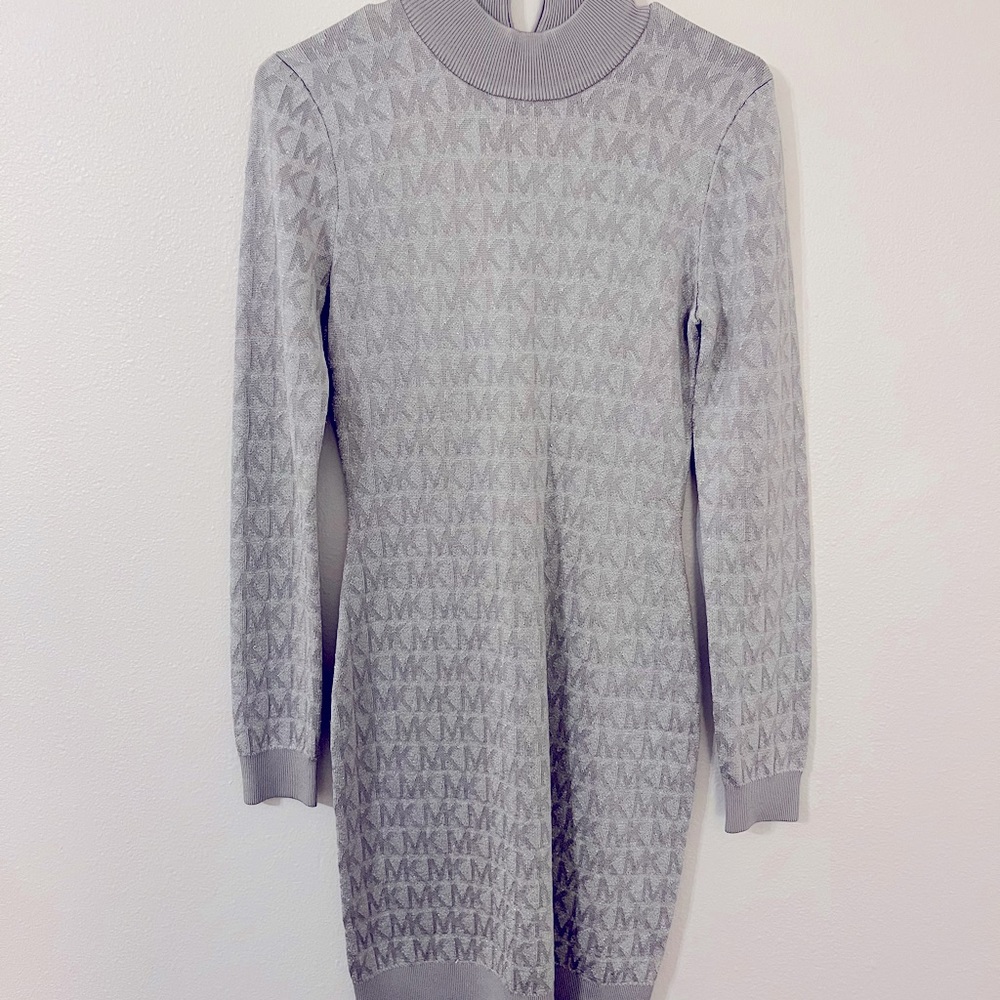 Michael Kors logo jacquard dress